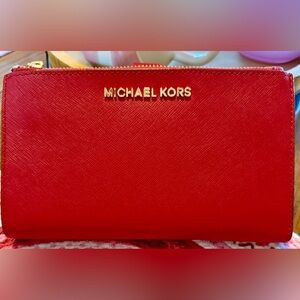 Michael Kors Vibrant Red Clutch
